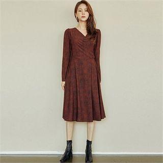 Leopard Print Wrap Dress
