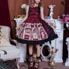 Tea Party Print Lolita Jumper Skirt