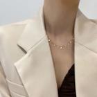 Alloy Disc Fringed Choker