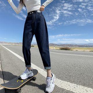High-waist Straight-leg Pants (various Designs)