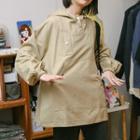 Henley Cargo Hoodie Khaki - One Size