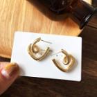 Alloy Sterling Silver Ear Stud 1 Pair - Earring - Gold - One Size