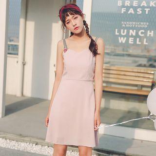Set: Strappy Dress + Sheer Midi Skirt