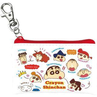 Crayon Shin-chan Mini Flat Pouch (characters/face) One Size