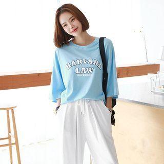 Pastel Letter Boxy T-shirt