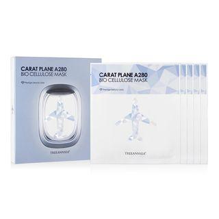Treeannsea - Carat Plane A280 Bio Cellulose Mask Set 5pcs