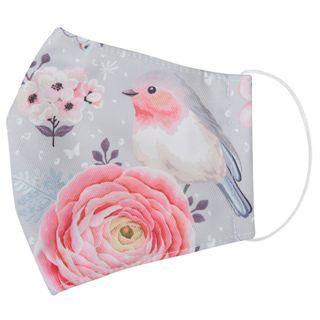 Handmade Water-repellent Fabric Mask Cover (butterfly/bird Print)(adult) Random - One Size