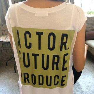 V-neck Lettering Maxi T-shirt Dress