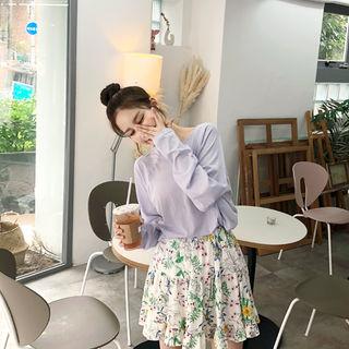 Raglan-sleeve Loose-fit T-shirt
