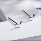 Heart Stud Earring 1 Pair - As Shown In Figure - One Size