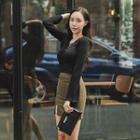 Eyelet Lace-up T-shirt