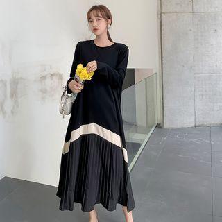 Accordion Pleat Maxi A-line Dress (various Designs)