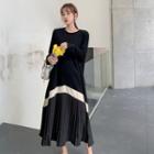 Accordion Pleat Maxi A-line Dress (various Designs)