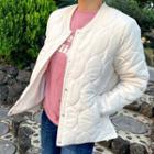 Button-side Quilted Jacket