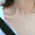 925 Sterling Silver Bead Choker Necklace - Bead - One Size