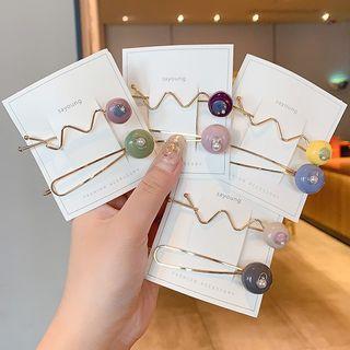 Set Of 2: Ball Hair Clip