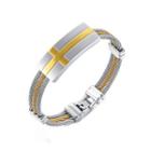 Fashion Stainless Steel And Golden Bracelet For Man