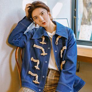 Denim Toggle Coat