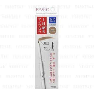 Kose - Fasio Powerful Stay Eyebrow Pencil (#br301 Light Brown) 1 Pc