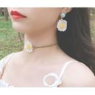 Fabric Daisy Bracelet