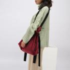 Drawstring Velvet Shoulder Bag