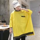Panel Loose-fit Elbow-sleeve Sweatshirt
