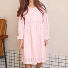 Family Matching Long-sleeve Lace Dress