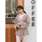Open-front Robe Cardigan With Sash