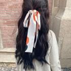 Dotted Hair Tie White & Orange - One Size