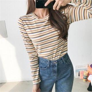 Striped Ribbed T-shirt