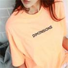 Dimensions Printed Neon T-shirt