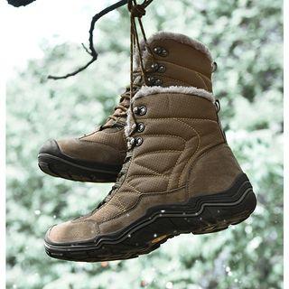 Fleece-lined Outdoor Boots