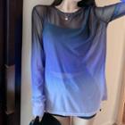 Long-sleeve Gradient Light T-shirt