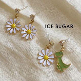 Flower Earring / Clip On Earring