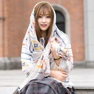 Striped Shawl Yellow - One Size