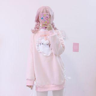 Cartoon Mini Sweatshirt Dress