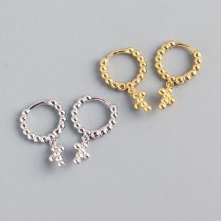 Cross Sterling Silver Dangle Earring
