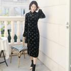 Tradition Chinese Long-sleeve Velvet Dress