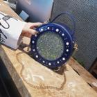 Sequined Round Crossbody Bag