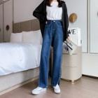 Side-silt Straight Leg Jeans