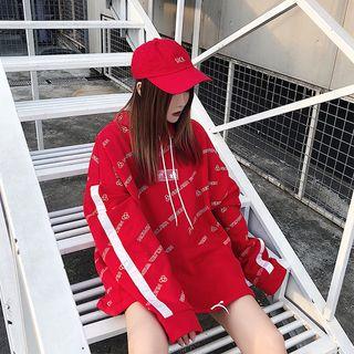 Couple Matching Letter Oversized Hoodie