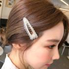 Beaded Hair Barrette Gold - One Size