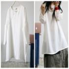 Pinstriped Long-sleeve Tunic
