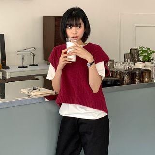 Woolen Cable-knit Vest