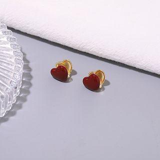 Love Heart Earring Golden - One Size
