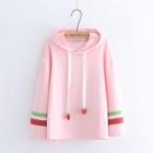 Strawberry Embroidered Hoodie
