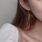 Alloy Swirl Fringed Earring 1 Pair - As Shown In Figure - One Size