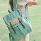 Lace Panel Lightweight Backpack