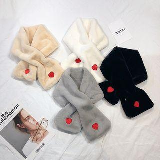 Heart-accent Scarf
