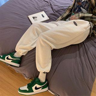 Plain Applique Jogger Pants